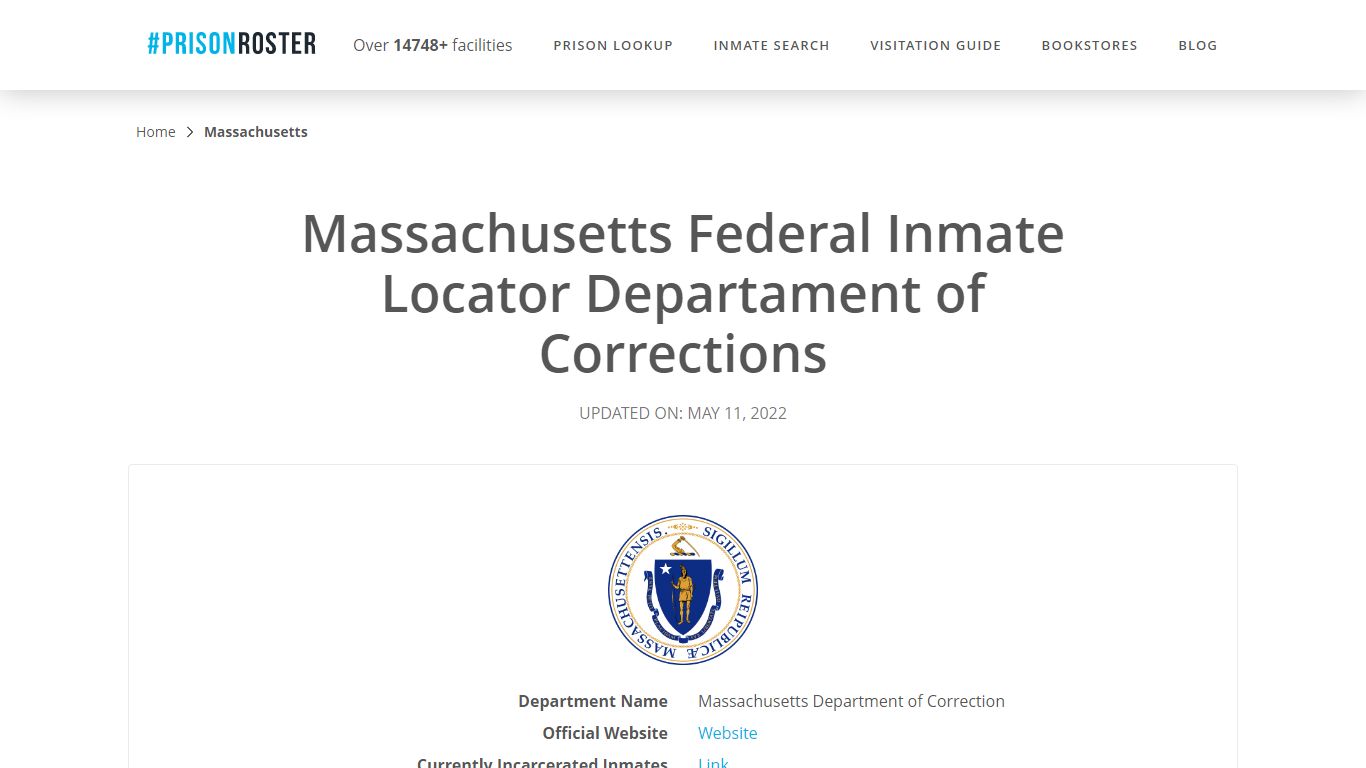 Massachusetts Federal Inmate Search - Prisonroster